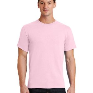 Port & Company PC61 Men's Essential T-Shirt - Pale Pink - 2XL