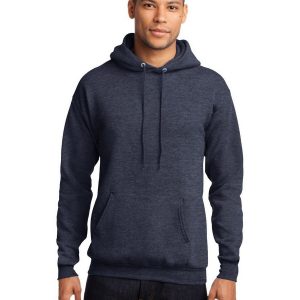 Port & Company PC78H Core Fleece Pullover Hooded Sweatshirt - Heather Navy - 2XL