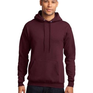 Port & Company PC78H Core Fleece Pullover Hooded Sweatshirt - Maroon - 3XL