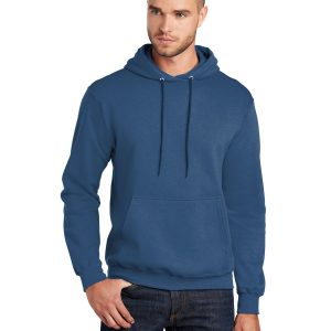 Port & Company PC78H Core Fleece Pullover Hooded Sweatshirt - Neptune Blue - S