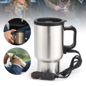 Portable Car Electric Kettle Travel Hot Water & Beverage Heater