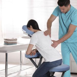 Portable Folding Massage Chair with Face Cradle Adjustable Tattoo Chair Salon Spa Table