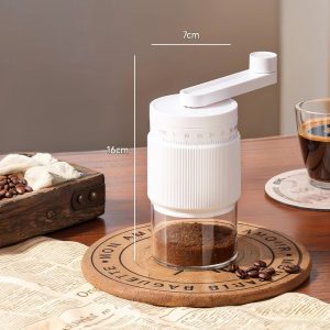 Portable Hand crank Coffee Bean Grinder Adjustable Speed & Rechargeable