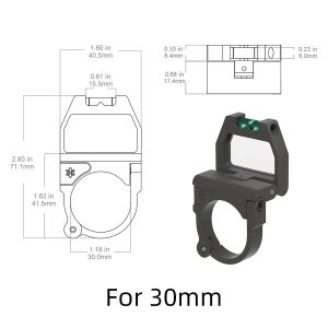 Precision Scope Turret Magnifier with Integrated Level