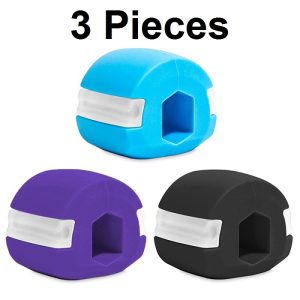 Premium Jawline Trainer & Jaw Exerciser Set for Face Fitness, Masseter Training Chew Balls