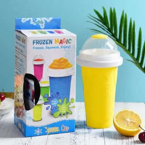 Premium Quick Frozen Smoothie Maker DIY Double Layer Slushy Cup for Juices Milk & Ice Treats