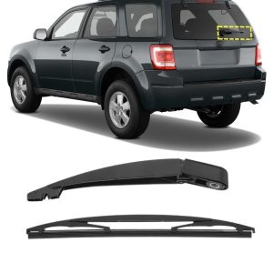 Premium Rear Windshield Wiper Arm & Blade for Ford Escape Direct Fit Replacement