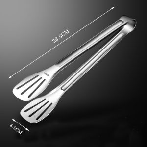 Premium Stainless Steel Tongs for BBQ Cooking and Kitchen Use