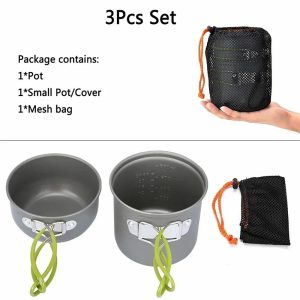 Professional 1-2 Person Compact Picnic Cookware & Tableware Set