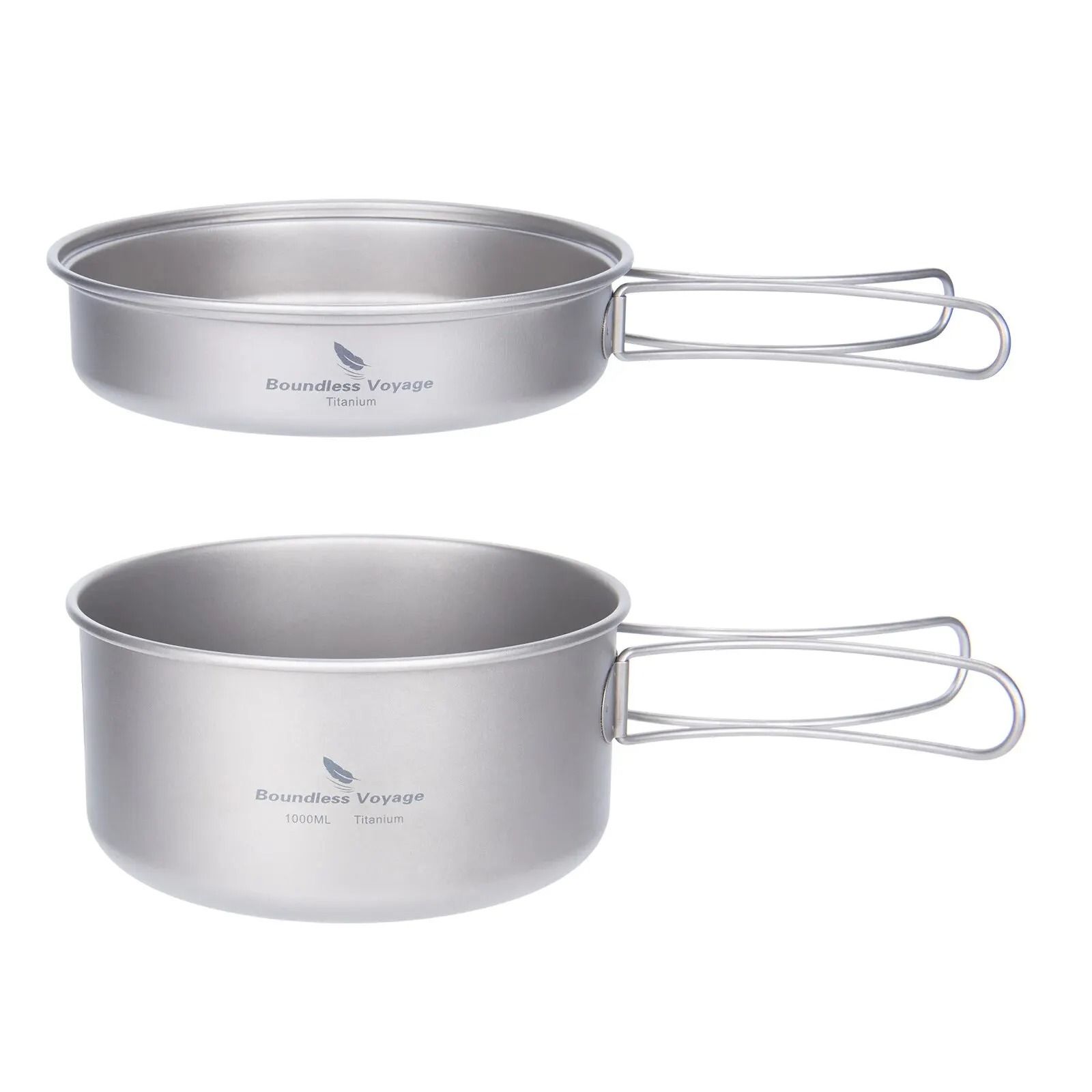 Professional Ultralight Titanium Pot and Pan Set