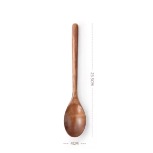 PureWood Kitchen Spoon Set - Natural Wooden Cooking & Serving Utensils