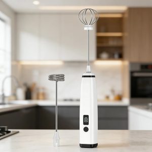 Rechargeable Handheld Milk Frother - Portable Coffee Frother & Electric Drink Mixer