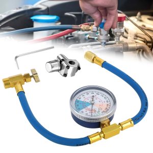 Refrigerator Piercing Valve Kit with Pressure Gauge for Home Refrigerator Repairs
