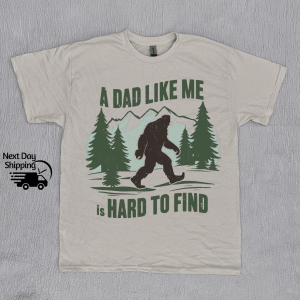 Retro Bigfoot Dad Shirt Funny Fathers Day Gift Vintage Dad Tee
