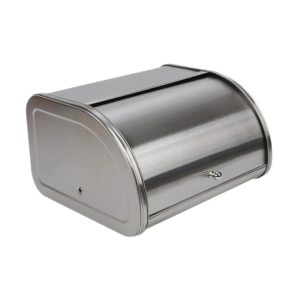 Rustic Metal Bread Box for Kitchen Counter - Large Capacity Bread Storage Container