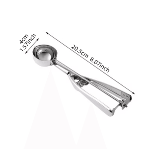 ScoopMaster 3-Piece Stainless Steel Ice Cream Scoop Set with Spring Handle