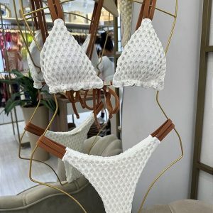 Sexy Golden Print High-Waist Bikini Set - Push-Up Luxury Swimwear