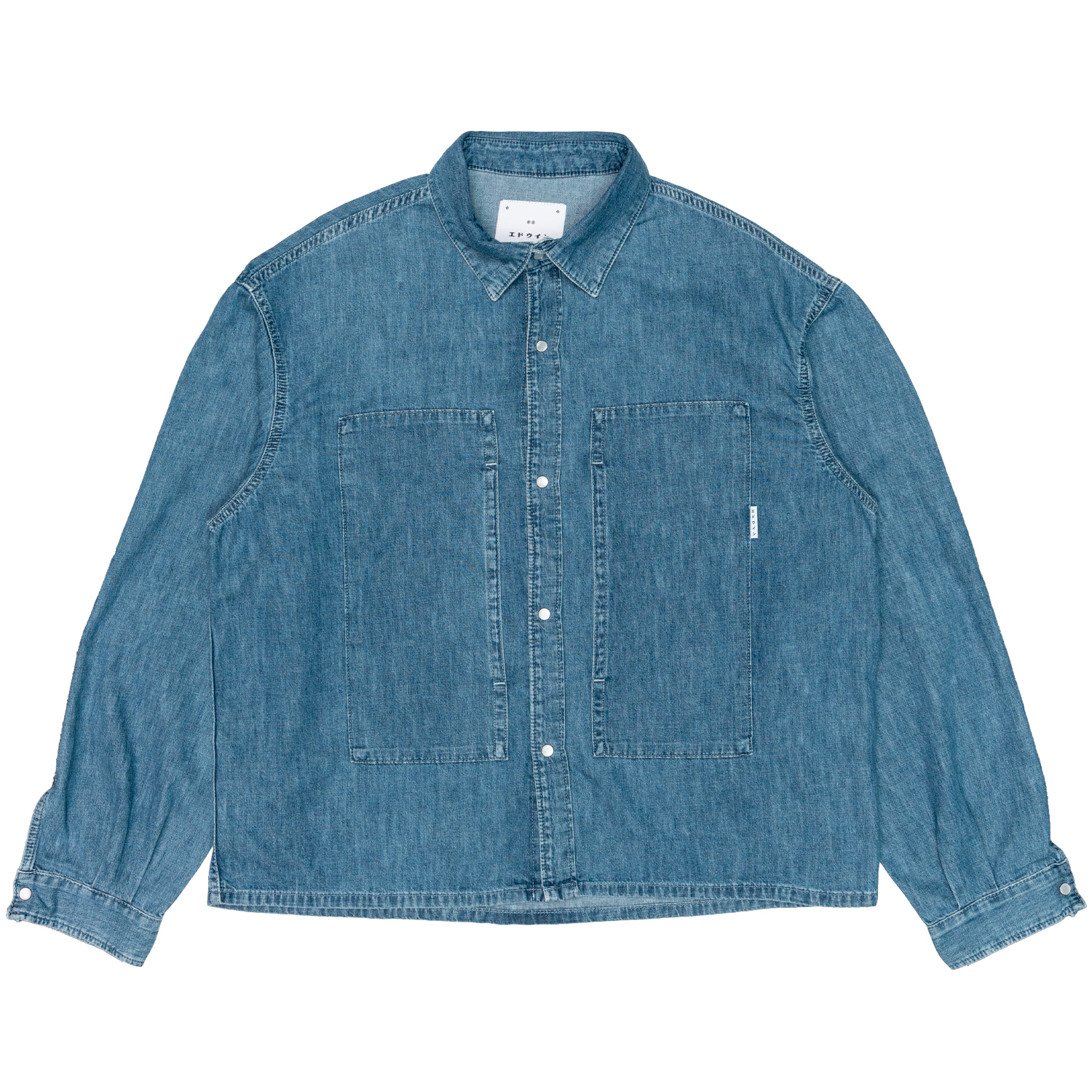Shirt Man Edwin workman Light Stone Washed