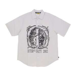 Shirt Sleeve Short Man Mith Regular S/s Shirt Ice