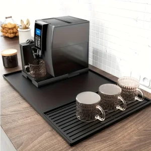 Silicone Coffee Mat Non Slip Espresso Machine Mat Heat Resistant Coffee Bar Protector