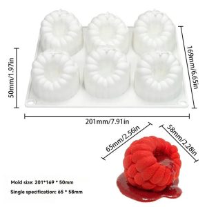 Silicone Flower Dessert Mold for Mousse Chocolate and Cake Creations