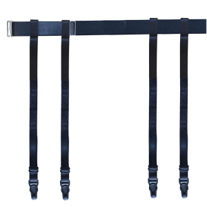 SilkGlam Adjustable Thigh High Stockings Garter Belt Set