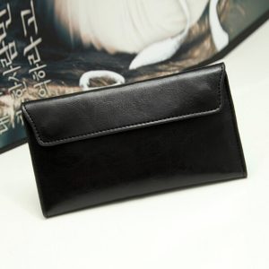 Slim Genuine Leather Wallet for Women Luxury Design Long Clutch with Card Holder and Coin Purse
