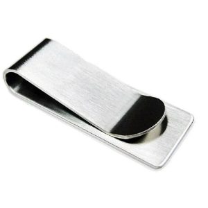 Slim Stainless Steel Money Clip Wallet Credit Card Holder for Men