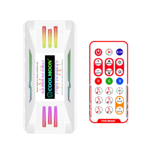 Smart ARGB PC Fan Controller Hub with Remote & PWM Temperature Control