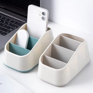 SmartSort 4 Slot Remote Control Holder and Desktop Organizer for Home and Office