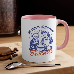 So This Is How I Make Biscuits Mug Funny Baking Coffee Cup Retro Kitchen Humor Gift
