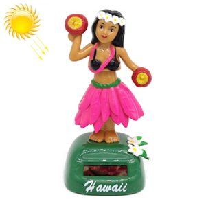 Solar Powered Dancing Hula Girl Car Dashboard Bobble Toy Cute Hawaiian Decor Gift