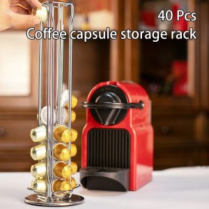 SpinBrew 360° Rotating Coffee Capsule Holder 40 Pod Storage Rack