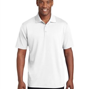 Sport-Tek ST640 Men's PosiCharge RacerMesh Polo - White - M