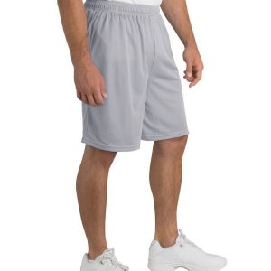 Sport-Tek T510 Men's Mesh Short - Silver - S