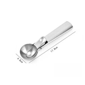 Stainless Steel Ice Cream and Fruit Scoop with Trigger