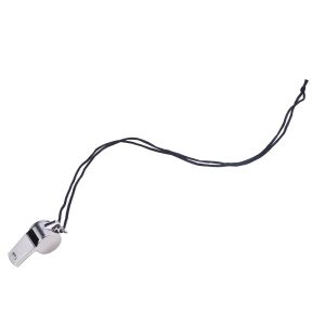 Stainless Steel Referee Whistle for Sports & Training Durable Metal Rope for Soccer, Football & Basketball