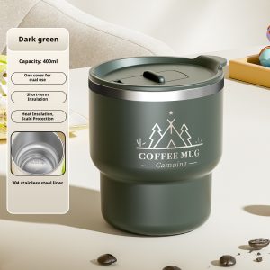 Stainless Steel Thermal Mug Double Layer Insulated Coffee Cup for Hot & Cold Beverages Portable Water Mug