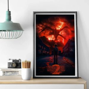 Stranger Things TV Drama Poster Art Canvas Painting