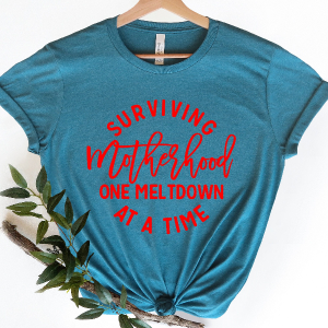 Surviving Motherhood Shirt Funny Mom Life Tee Mothers Day Gift