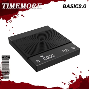 TIMEMORE Digital Coffee Scale with Timer - Precision Espresso Kitchen Scale with USB Rechargeable Design