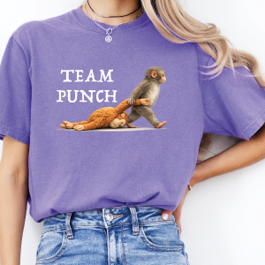 Team Punch Shirt Funny Groundhog Meme Graphic Tee Cute Animal Humor Gift