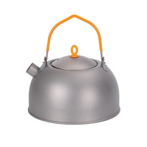 Titanium Pour Over Coffee Kettle Lightweight Camping Tea Pot for Hiking