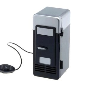 USB Mini Fridge Portable Drink Cooler and Warmer for Desk and Car