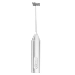 USB Rechargeable Electric Milk Frother & Handheld Coffee Whisk