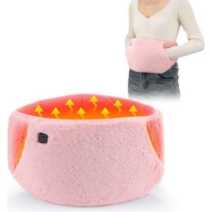 USB Rechargeable Hand Waist Warmer, Electric Heating Belt, Temperature Control Settings for Menstrual Pain Relief