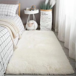 Ultra-Soft Shaggy Area Rug | Plush Tie-Dyed Non-Slip Bedside Carpet