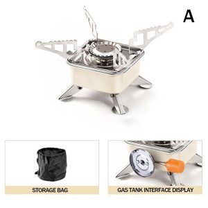 Ultralight Portable Camping Stove & Foldable Outdoor Gas Burner