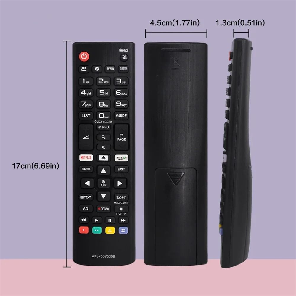 Universal Smart TV Replacement Remote Control with Netflix Shortcut