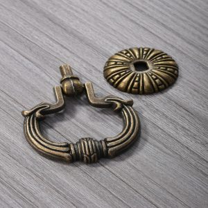 Vintage Bronze Cabinet Knob Retro Pattern Drawer Pull Handle
